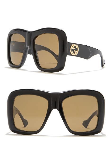 gucci square sunglasses called|gucci black oversized square sunglasses.